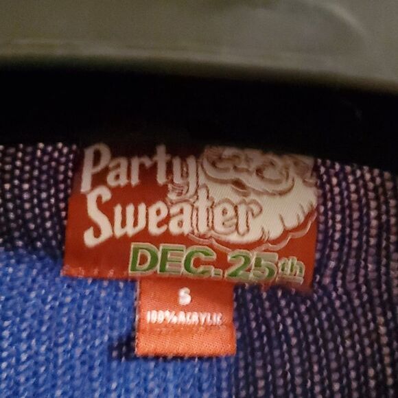 Party Sweater Dec 25 th size S - Picture 2 of 6